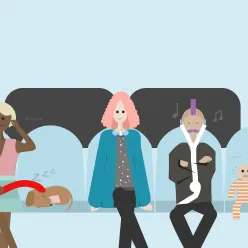 Character on tube